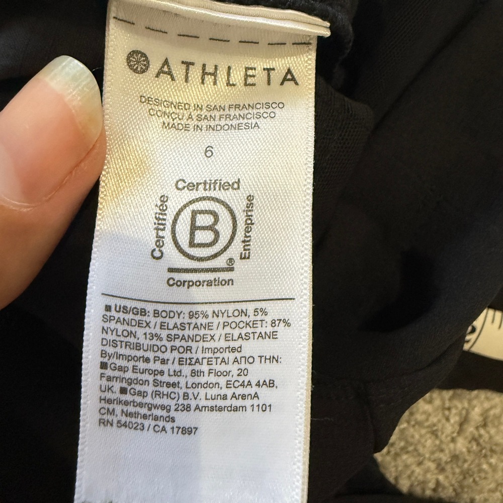Athleta Trekkie North Joggers Black Hiking Pants Sz 6 Gorpcore Outdoor Trail - Picture 9 of 12